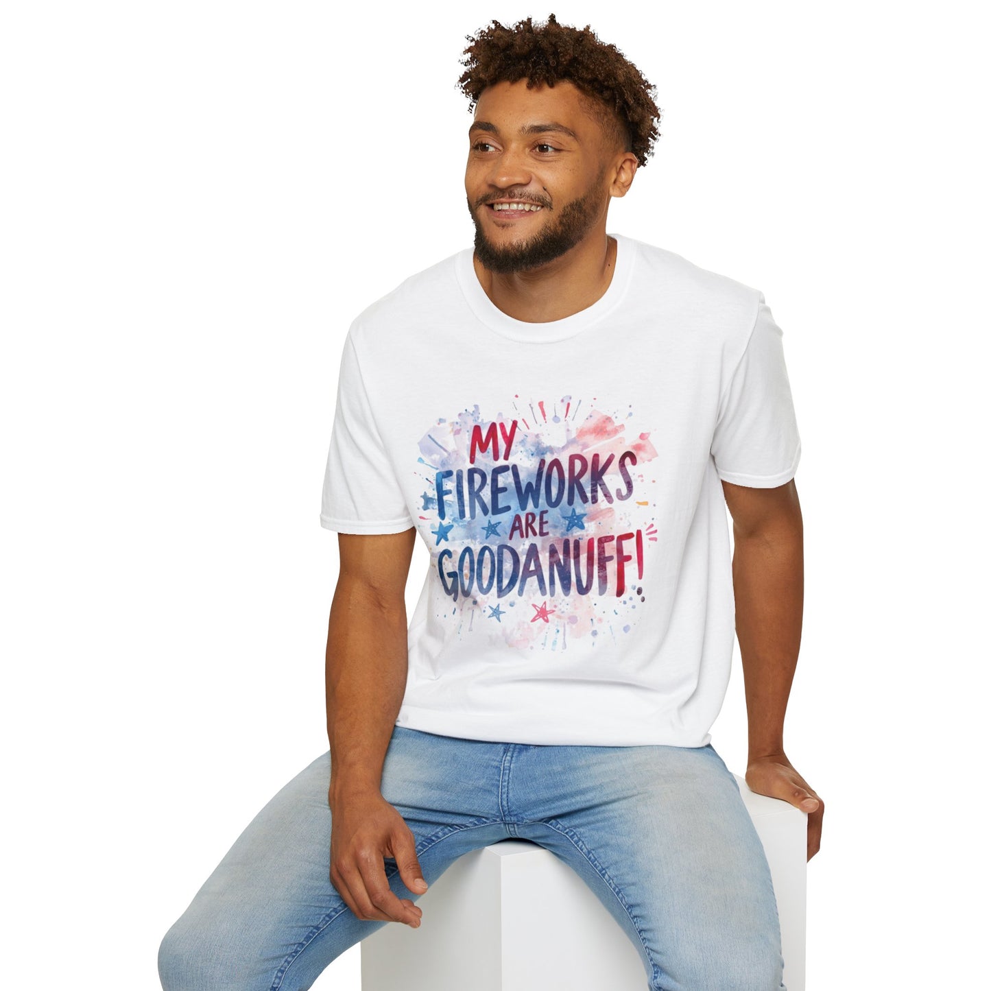 My Fireworks are GoodaNuff Unisex Softstyle T-Shirt