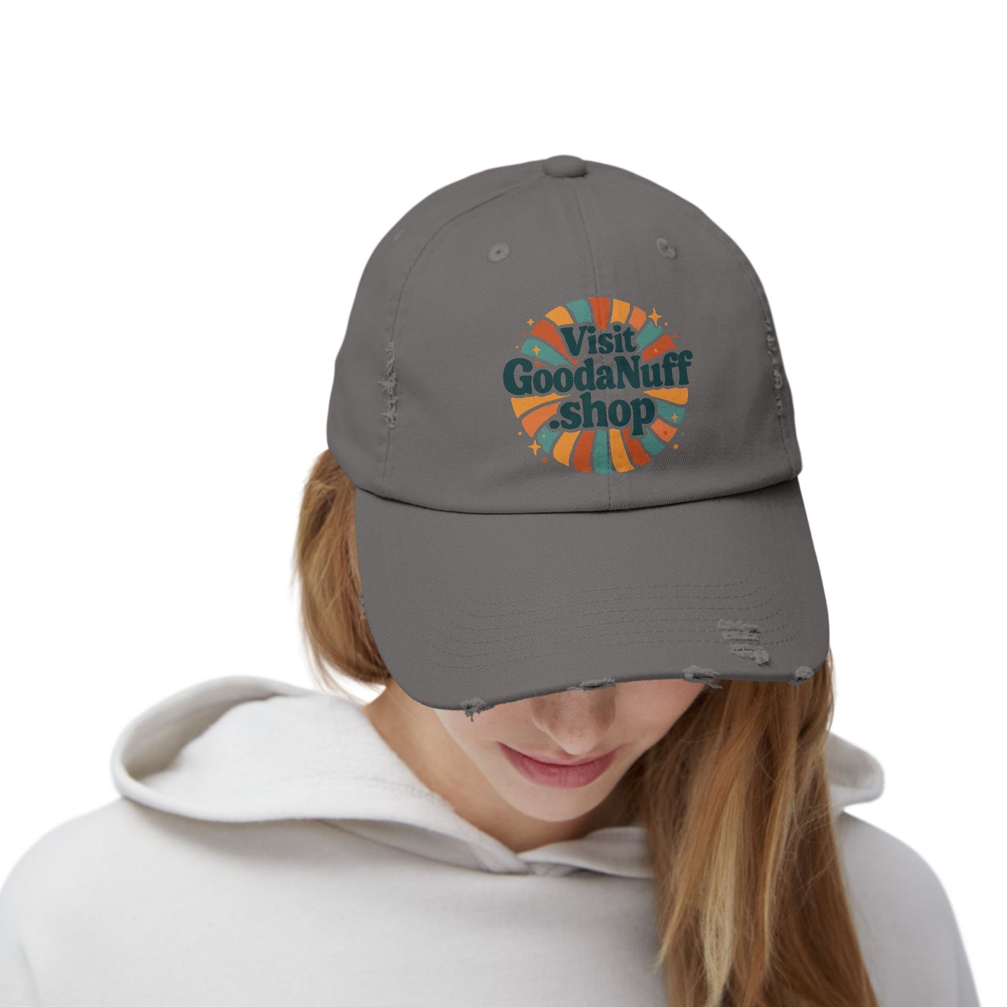 Vist HoodaNuff.sho Distressed Baseball Hat