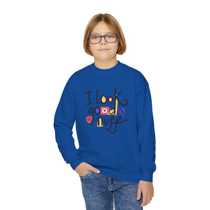 I Look GoodaNuff Unisex Youth Crewneck