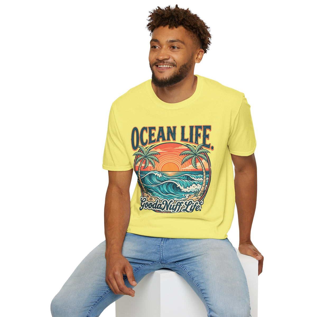 Ocean Life. GoodaNuff Life. Unisex Softstyle T-Shirt