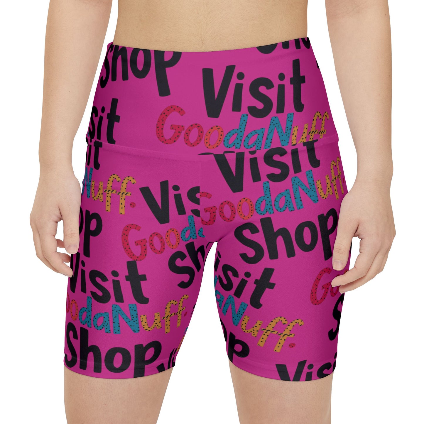 Visit GoodaNuff.shop High Waist Biker Shorts