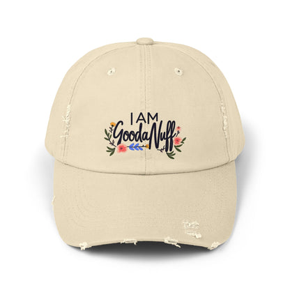 I AM GoodaNuff Distressed Baseball Cap