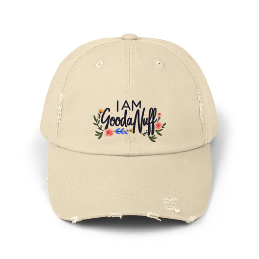 I AM GoodaNuff Distressed Baseball Cap