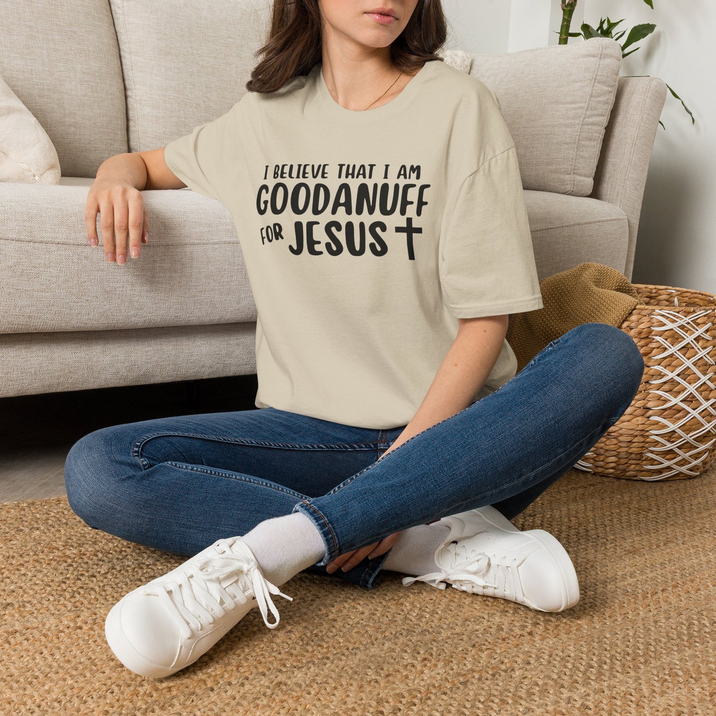 I Believe that I am GoodaNuff for Jesus Unisex Softstyle T-Shirt