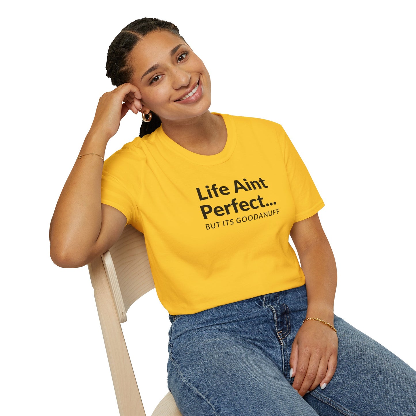 Life Ain't Perfect but It's...GoodaNuff Unisex Softstyle T-Shirt