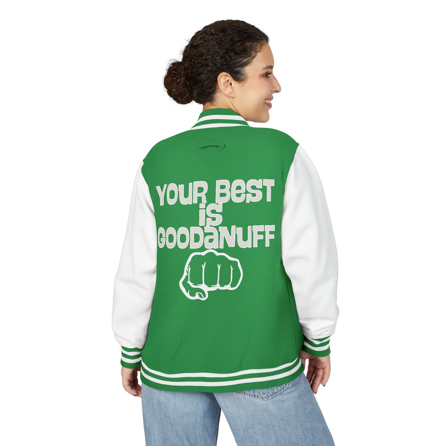 Your Best is GoodaNuff Unisex Letterman Jacket