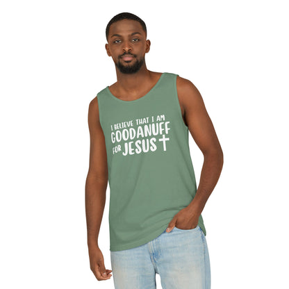 I Believe that I am GoodaNuff for Jesus Men's Lightweight Tank Top