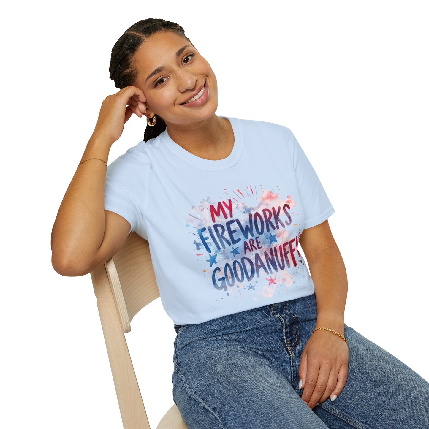 My Fireworks are GoodaNuff Unisex Softstyle T-Shirt