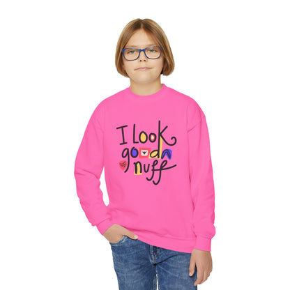I Look GoodaNuff Unisex Youth Crewneck