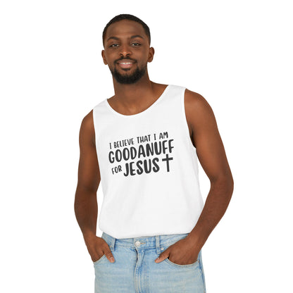I Believe that I am GoodaNuff for Jesus Men's Lightweight Tank Top