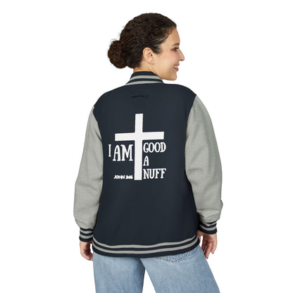 I AM GoodaNuff Unisex Letterman Jacket