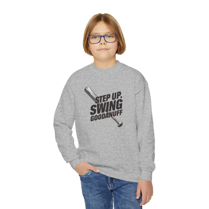 Step Up. Swing GoodaNuff Unisex Youth Crewneck