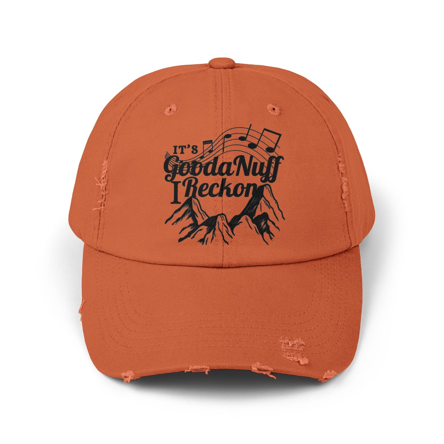 It's GoodaNuff I Reckon Distressed Baseball Cap