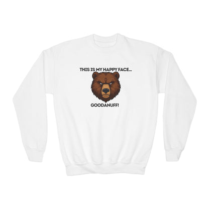 This is my Happy Face...GoodaNuff Unisex Youth Crewneck