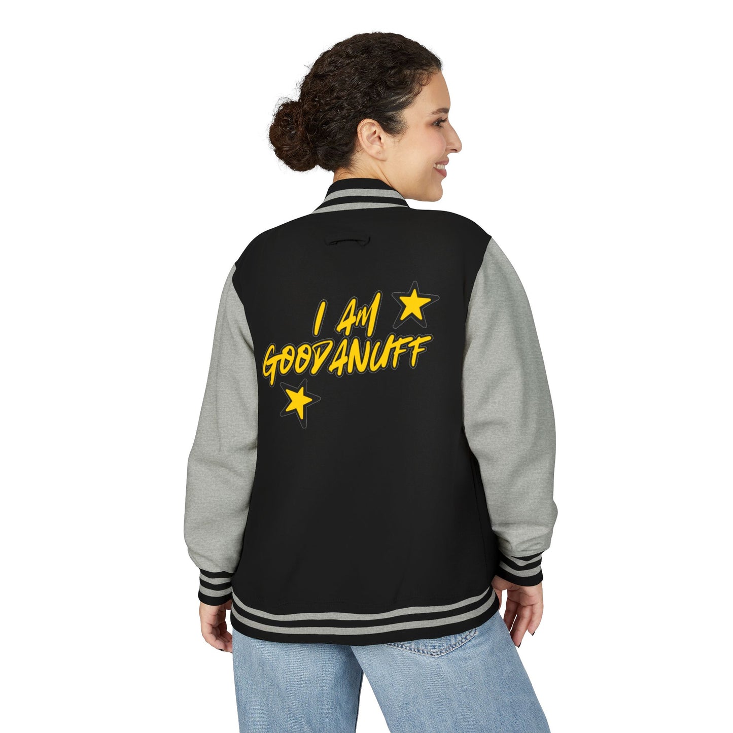 I Am GoodaNuff Unisex Letterman Jacket