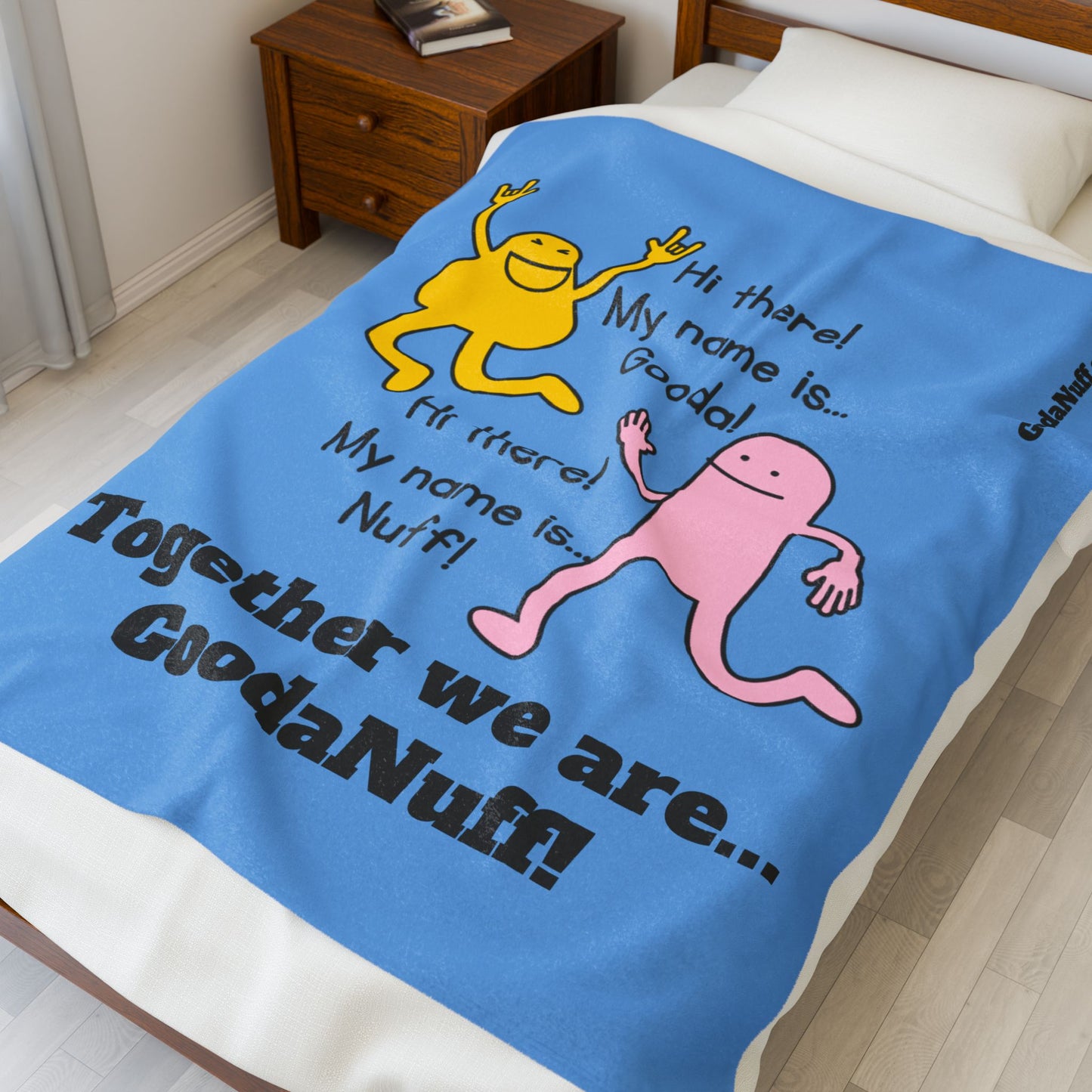 Gooda and Nuff Throw Blanket