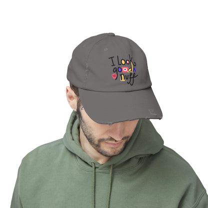 I Look GoodaNuff Distressed Baseball Cap