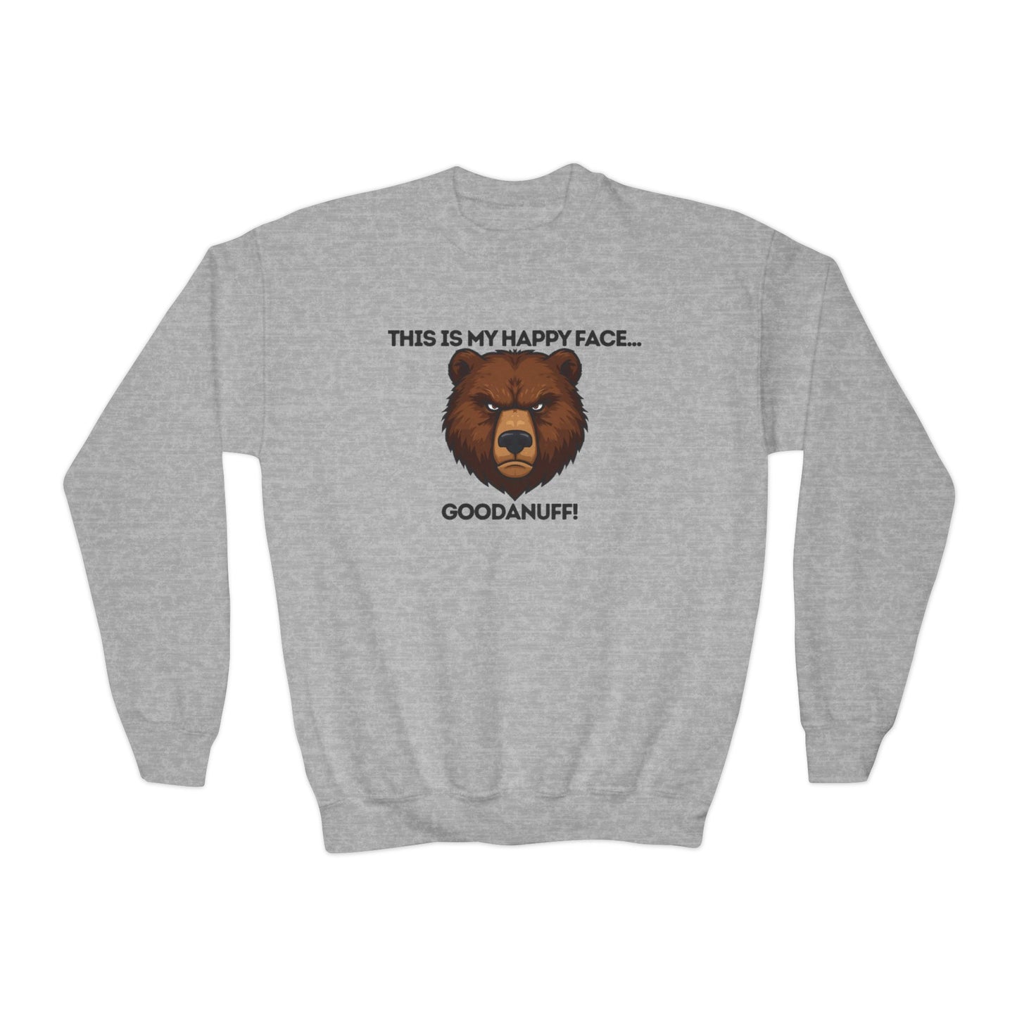 This is my Happy Face...GoodaNuff Unisex Youth Crewneck