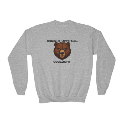 This is my Happy Face...GoodaNuff Unisex Youth Crewneck