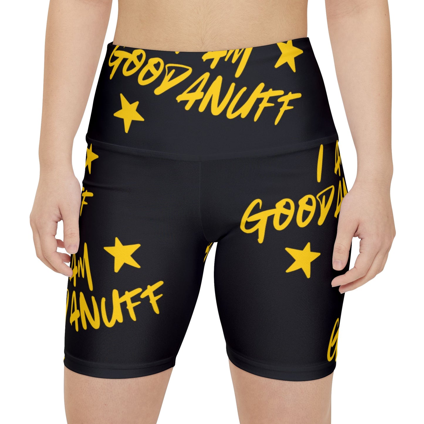 I AM GoodaNuff High Waist Biker Shorts