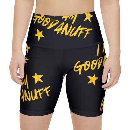 I AM GoodaNuff High Waist Biker Shorts