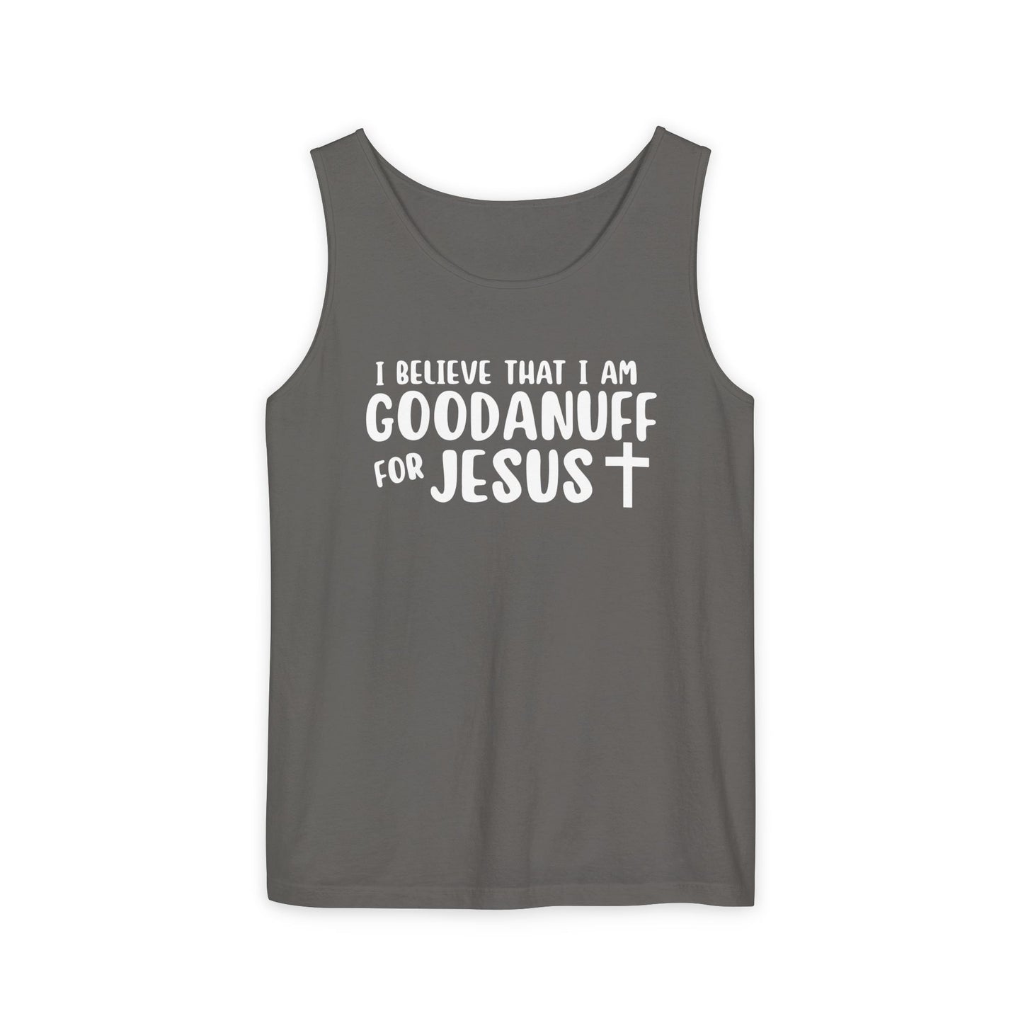 I Believe that I am GoodaNuff for Jesus Men's Lightweight Tank Top