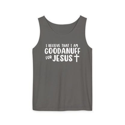 I Believe that I am GoodaNuff for Jesus Men's Lightweight Tank Top