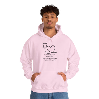 Heart of a Nurse. Saving Lives. Charting and Thriving. Always GoodaNuff Unisex Hoodie