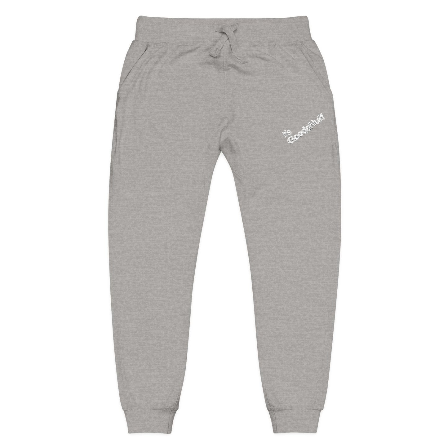 White-It's GoodaNuff Classic Unisex Jogger Sweatpants