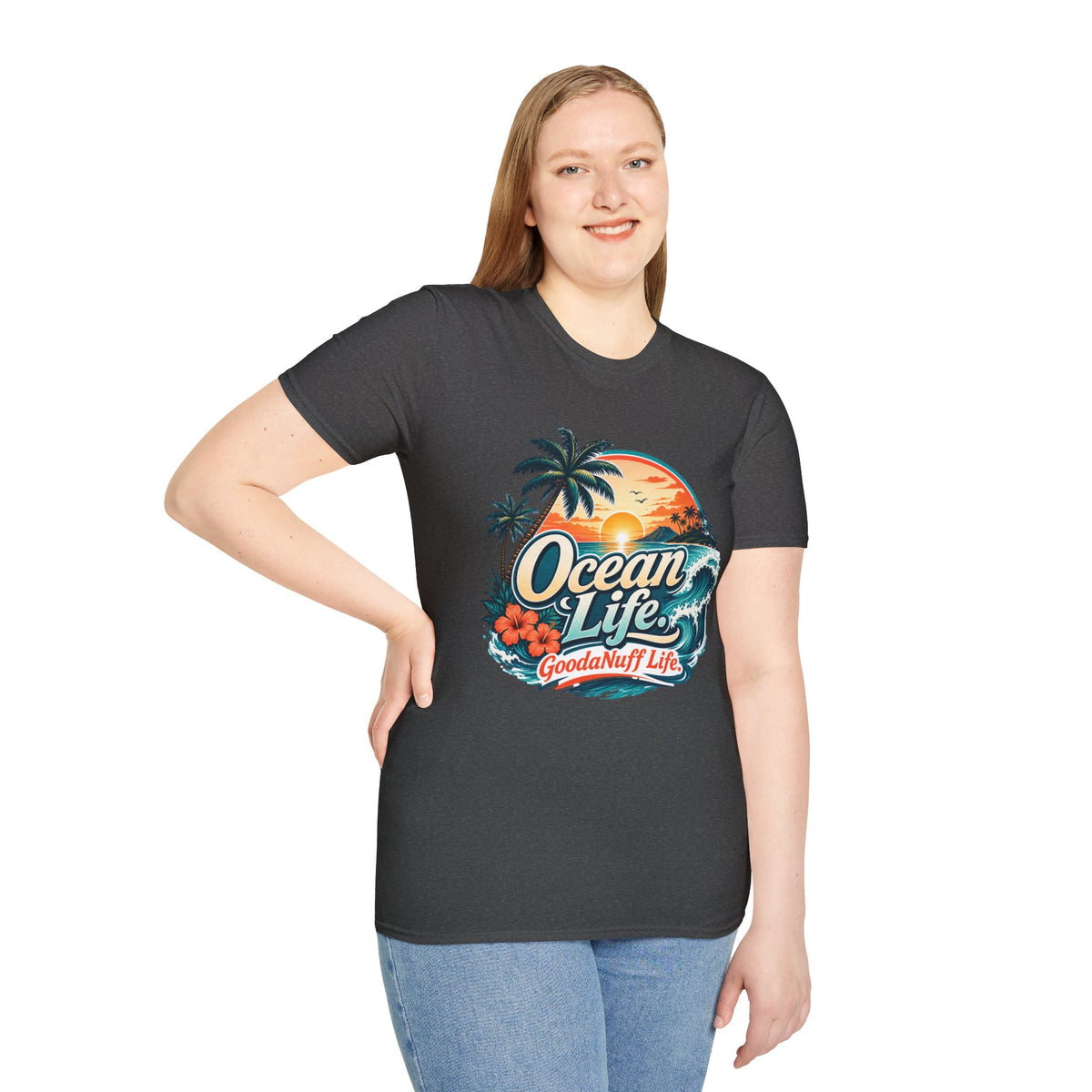 Ocean Life. GoodaNuff Life. Unisex Softstyle T-Shirt
