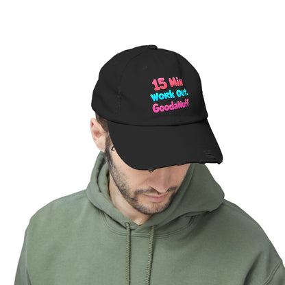 15 Min Workout GoodaNuff Distressed Baseball Cap
