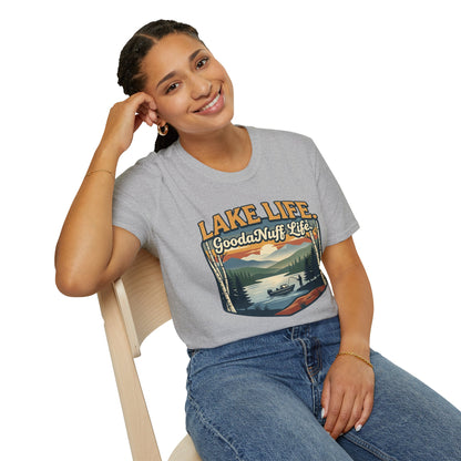 Lake Life. GoodaNuff Life. Unisex Softstyle T-Shirt