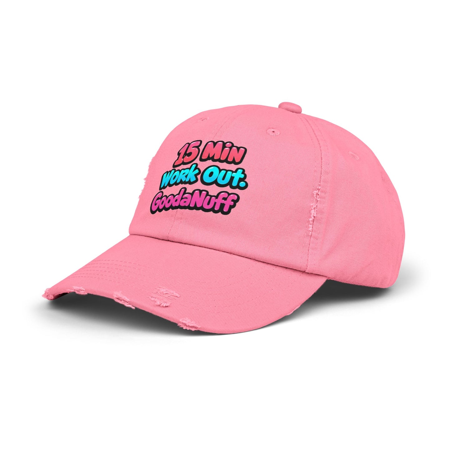 15 Min Workout GoodaNuff Distressed Baseball Cap