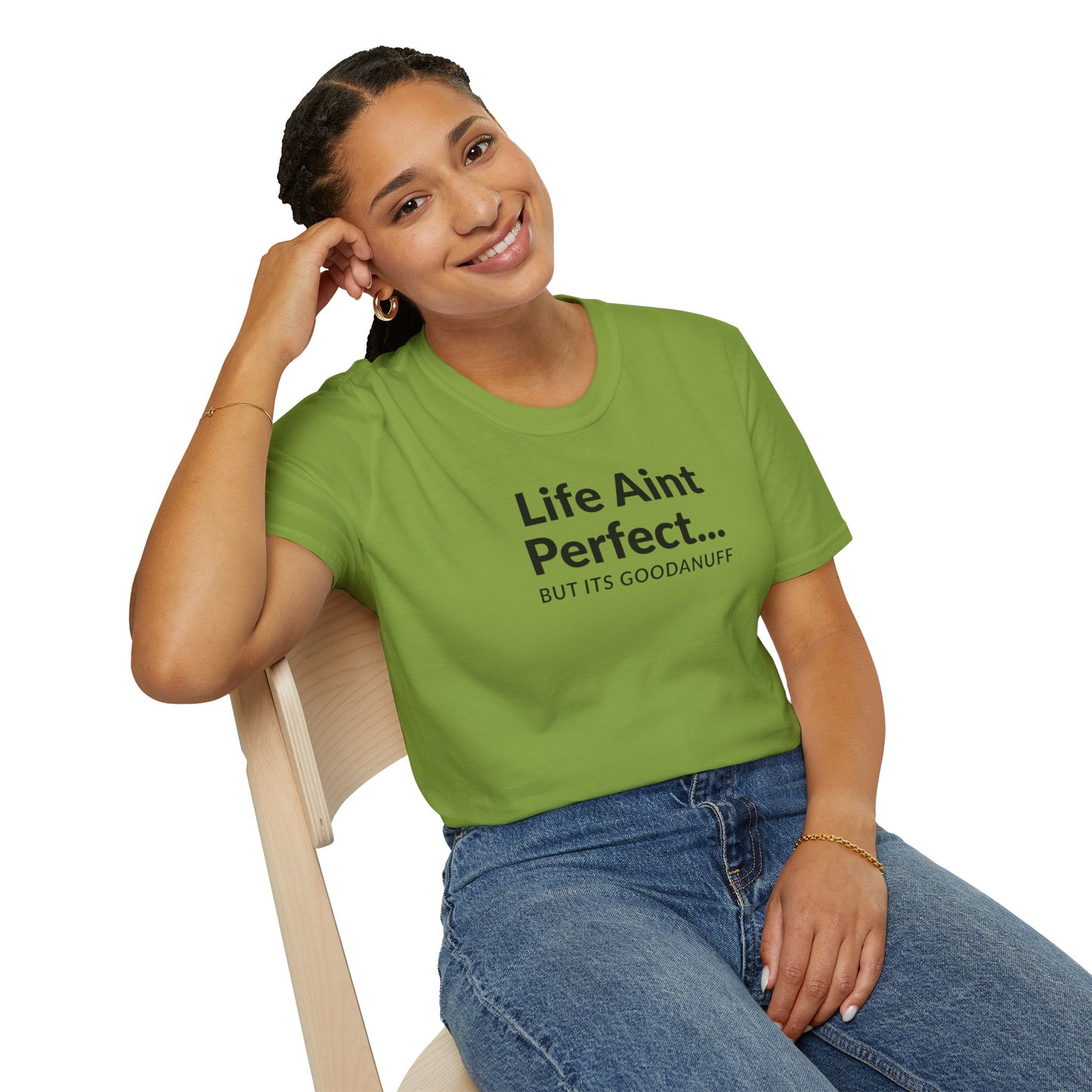 Life Ain't Perfect but It's...GoodaNuff Unisex Softstyle T-Shirt
