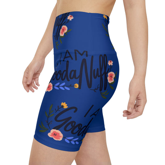 I AM GoodaNuff High Waist Biker Shorts