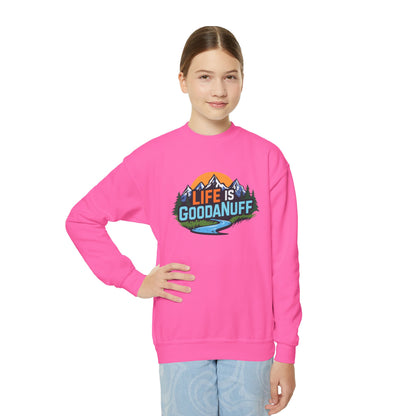 Life Is GoodaNuff Unisex Youth Crewneck