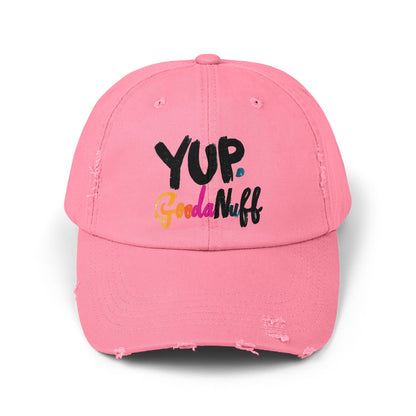 Yup. GoodaNuff Distressed Baseball Cap