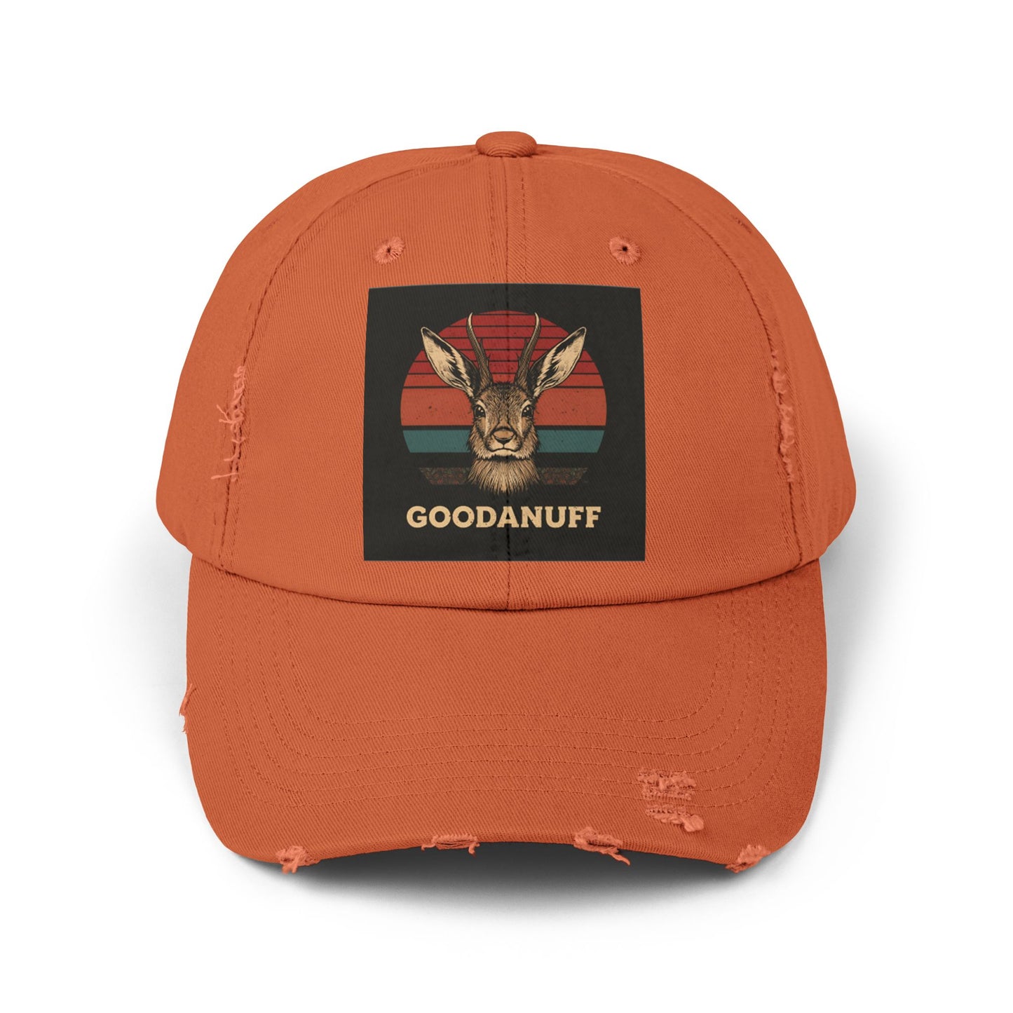 Jackalope...GoodaNuff Distressed Baseball Cap
