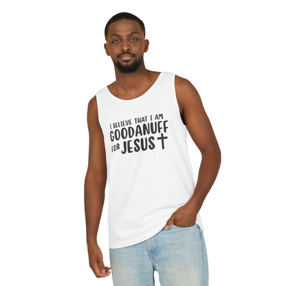 I Believe that I am GoodaNuff for Jesus Men's Lightweight Tank Top