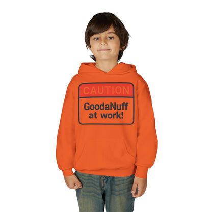 Caution-GoodaNuff at Work Unisex Youth Hoodie