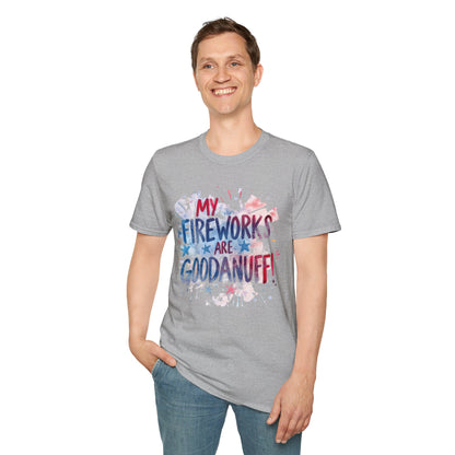 My Fireworks are GoodaNuff Unisex Softstyle T-Shirt