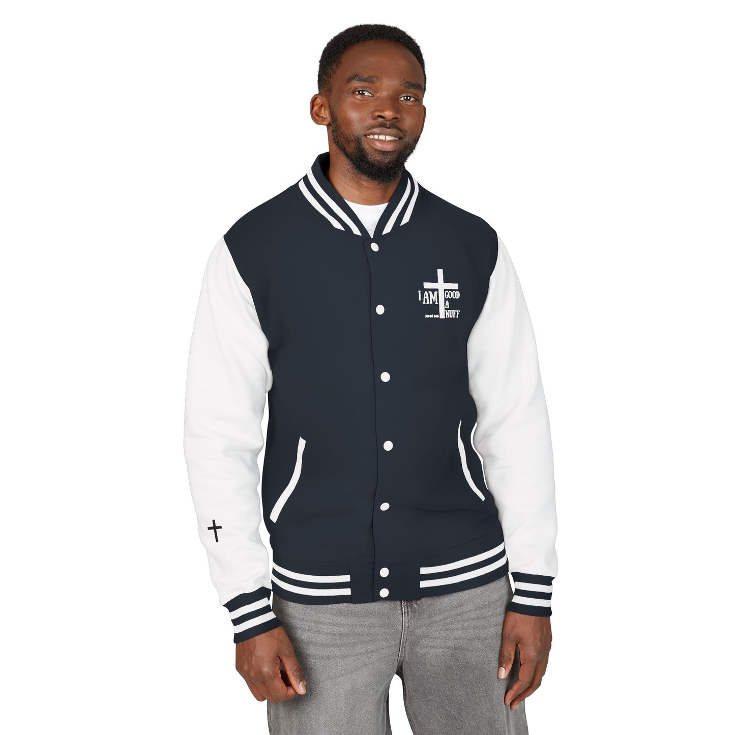 I AM GoodaNuff Unisex Letterman Jacket