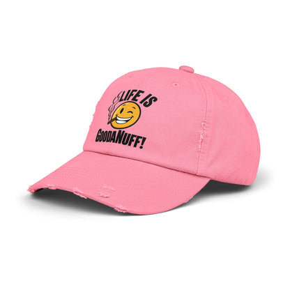 Life is GoodaNuff Distressed Baseball Cap