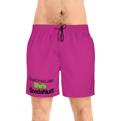 Couple Drinks Later She's GoodaNuff Swim Shorts