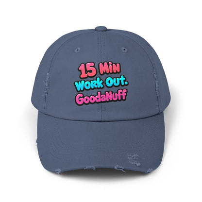 15 Min Workout GoodaNuff Distressed Baseball Cap