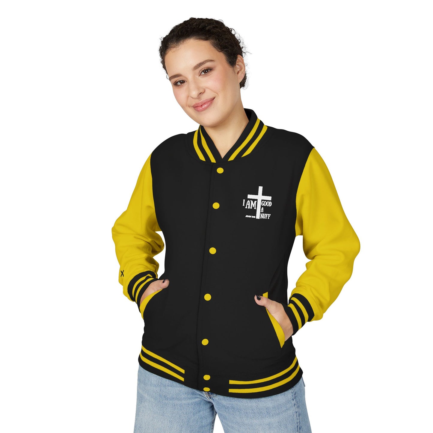I AM GoodaNuff Unisex Letterman Jacket