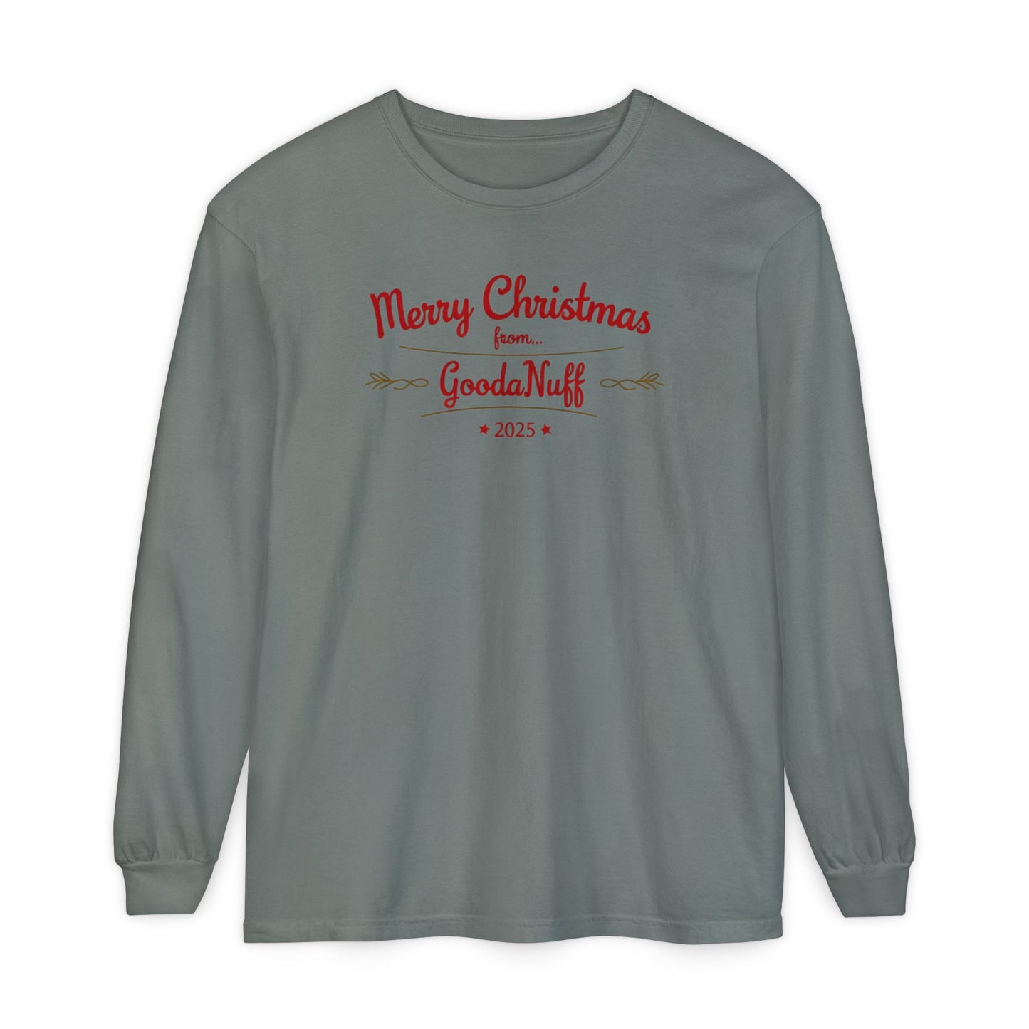 Merry Christmas from...GoodaNuff 2025 Unisex Long Sleeve Tee