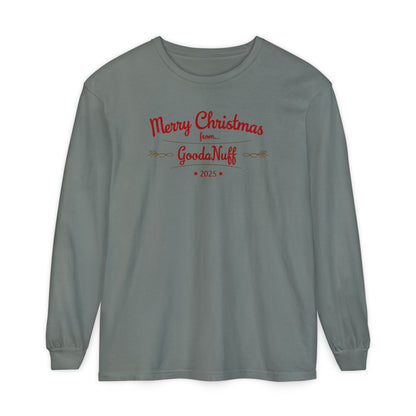 Merry Christmas from...GoodaNuff 2025 Unisex Long Sleeve Tee