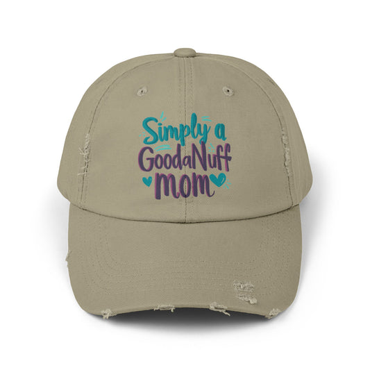 Simply a GoodaNuff Mom Distressed Baseball Cap