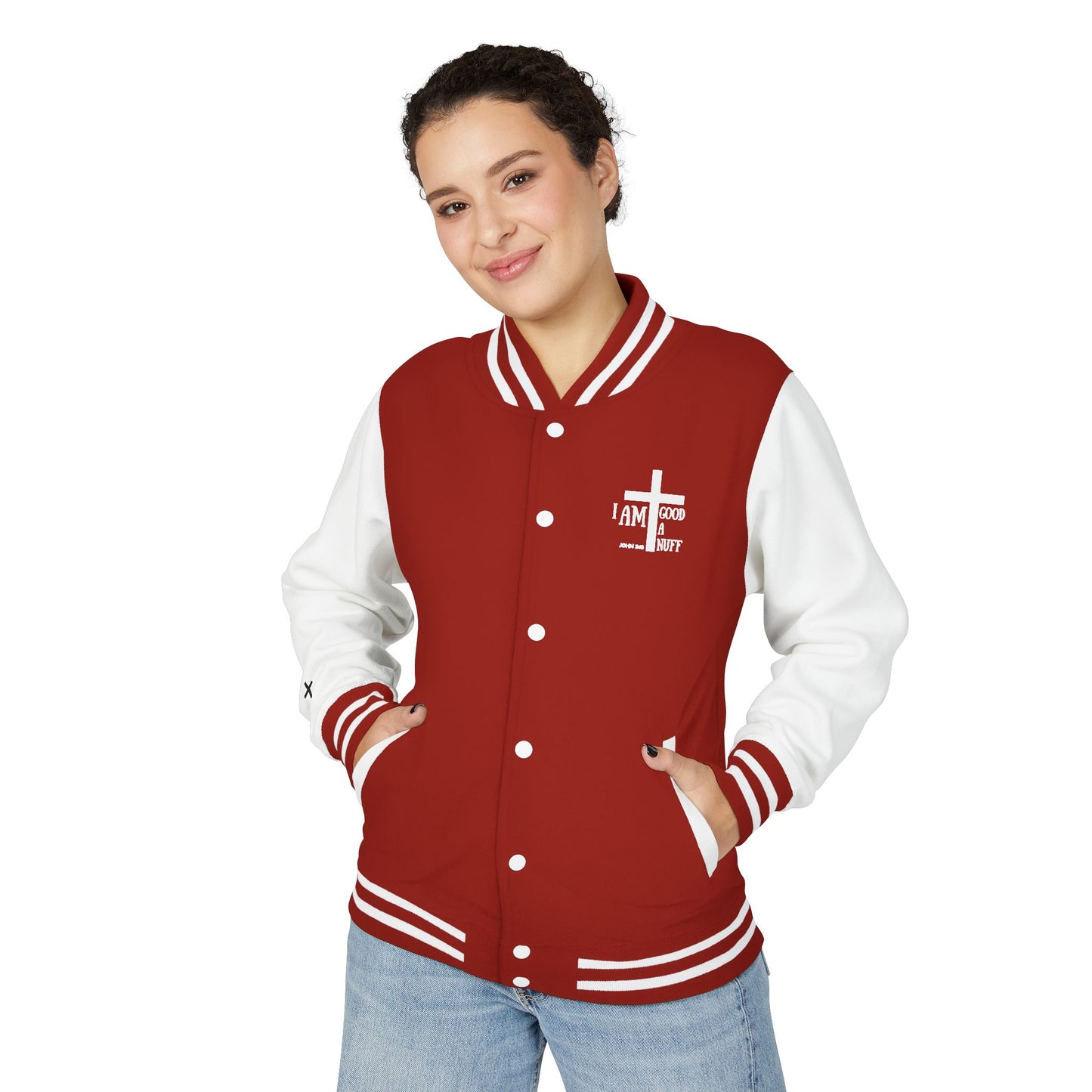 I AM GoodaNuff Unisex Letterman Jacket